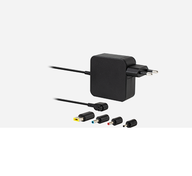 65 Watt Universal Notebook Adapter with 4 tips